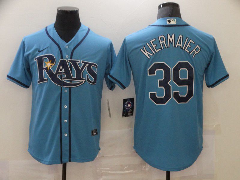 Men Tampa Bay Rays 39 Kiermaier Light blue Game Nike MLB Jerseys